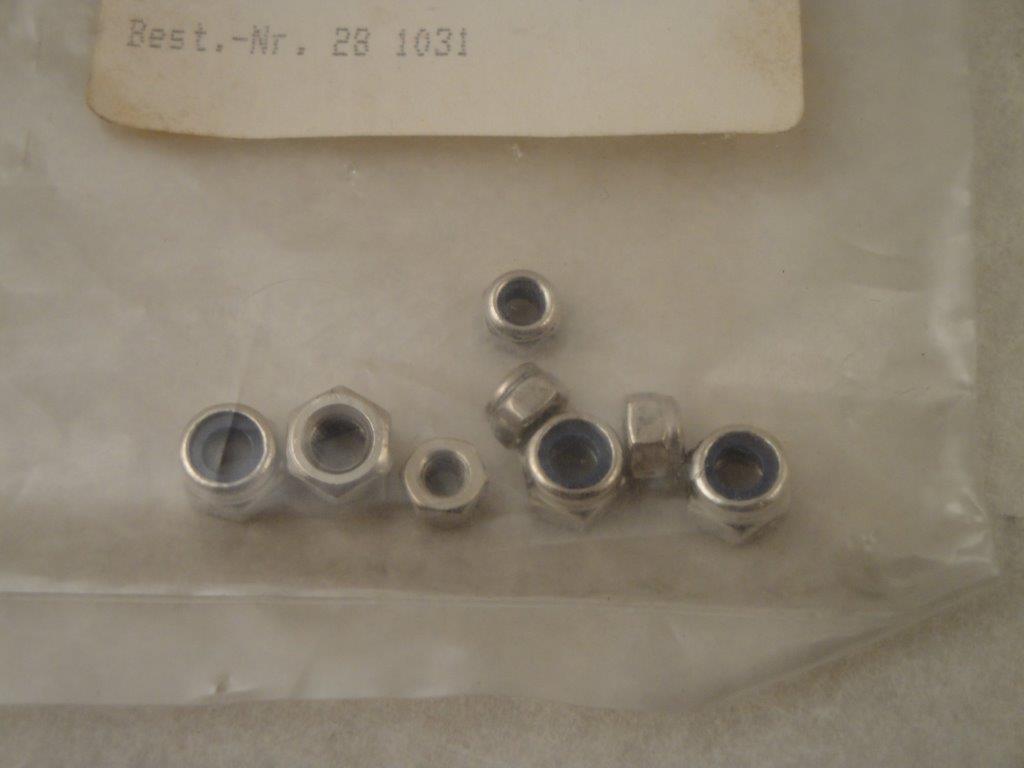 Stopmuttern Set M3+M4 (8 Stk.), Jamara 281031