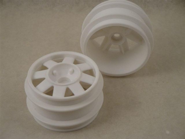 Felgen vorne, 35mm, DTM 1:10 wei� 1Paar, Jamara 281083