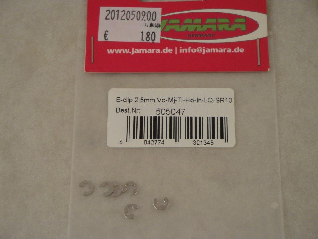 E-Ringe 2,5mm, (6Stk.), Jamara 505047