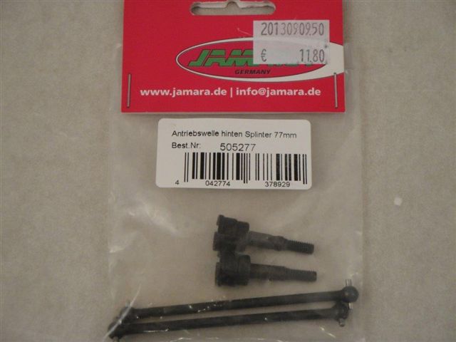 Antriebswelle hinten Splinter 77mm, Jamara 505277