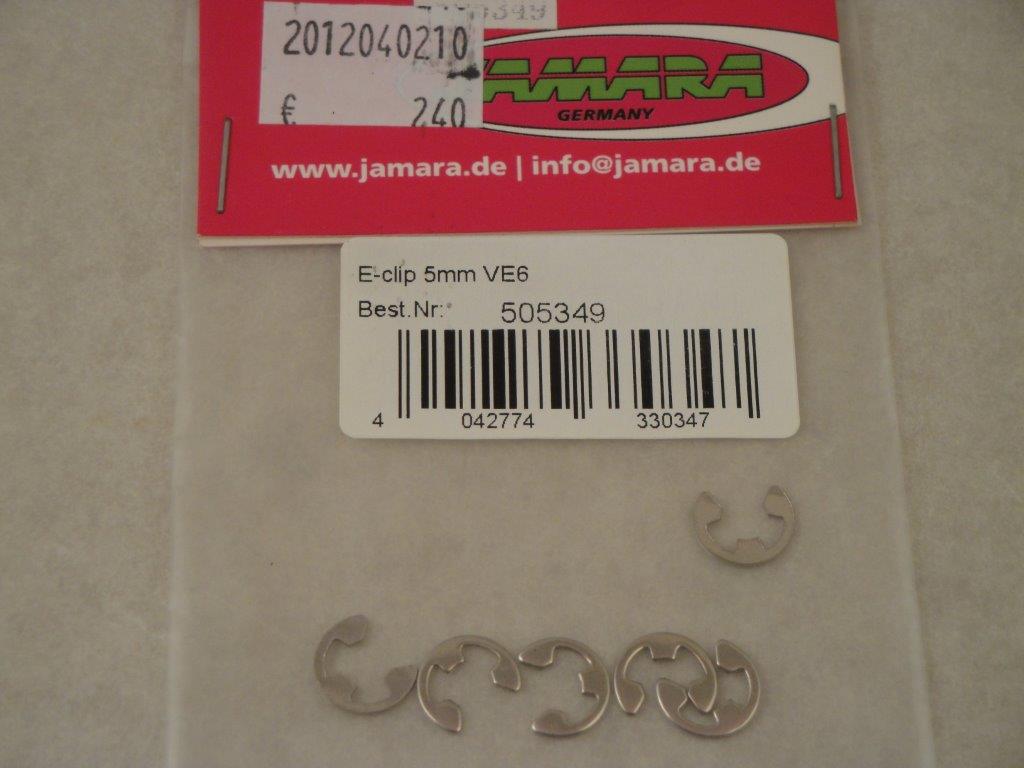 E-Ringe 5mm, (6Stk.), Jamara 505349