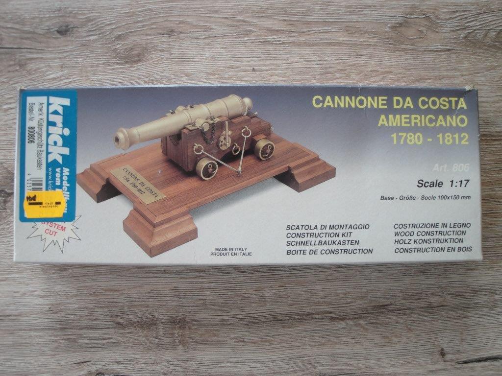 Amerikanisches K�stengesch�tz, Baukasten 1:17, Krick 800806