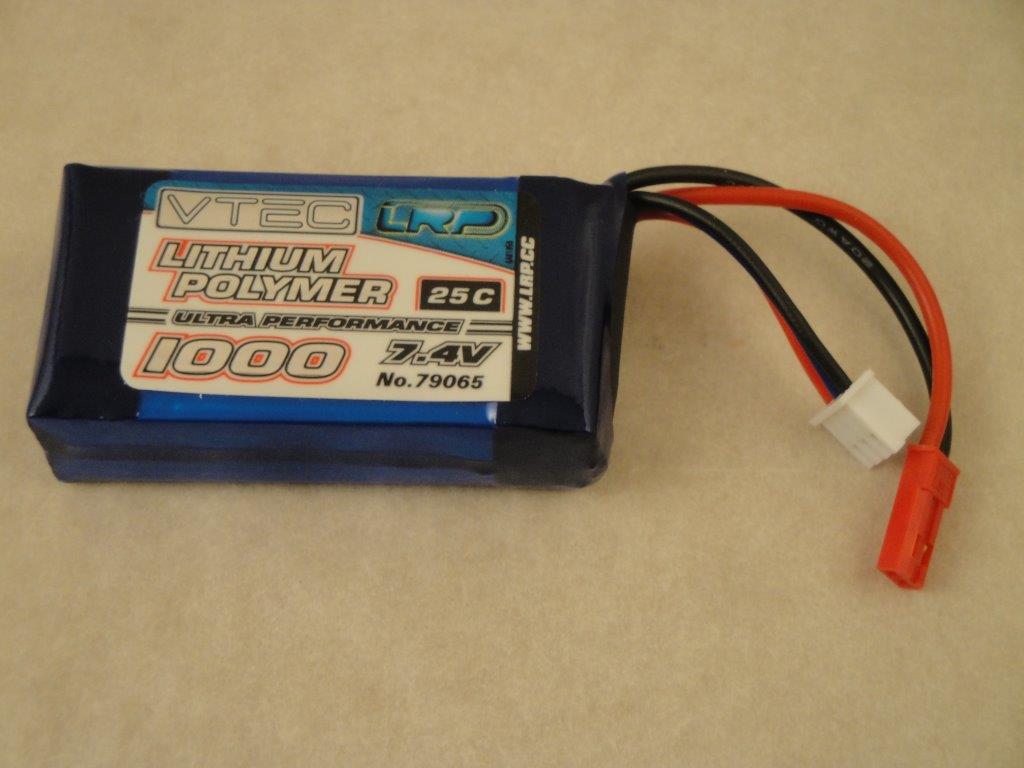 Li-Po 2S 1000mA 7,4V 25C, 59x32x17,5mm,  LRP 79065