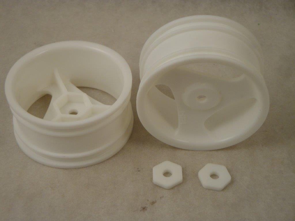 Felgen 3-Stern 26mm wei� 1:10 (2 St�ck),   HPI 3600