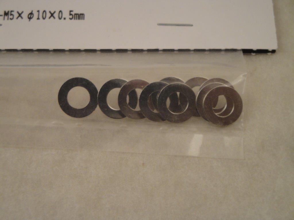 Unterlagscheibe M5x10x0.5mm silber (10 St�ck), HPI Z694
