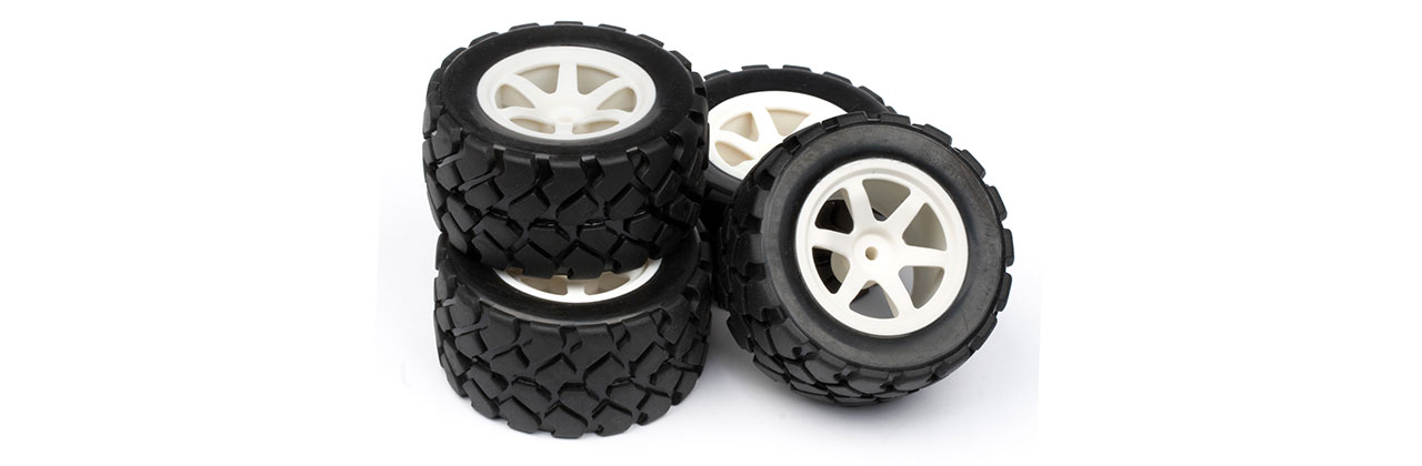 Truggy Felgen/Reifen Set (Atom),  LRP MV21014