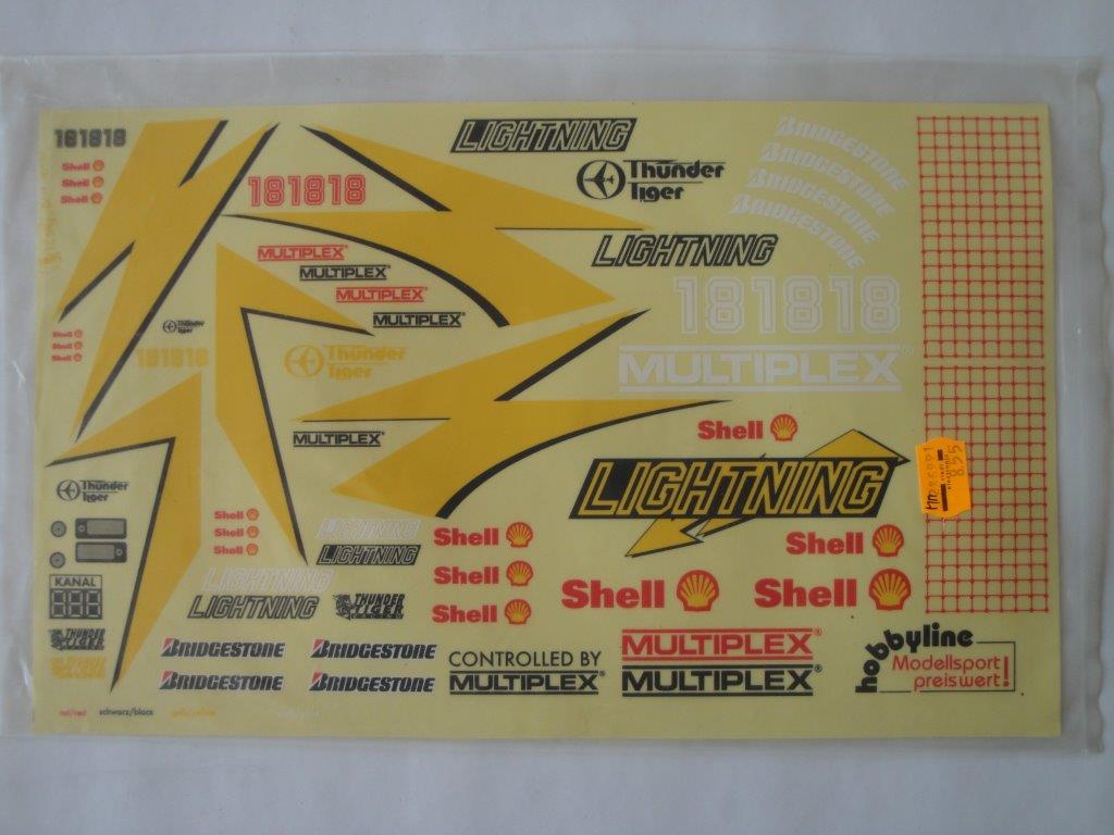 Dekorbogen Lightning 1:10 Buggy, Thunder Tiger, Multiplex 286991
