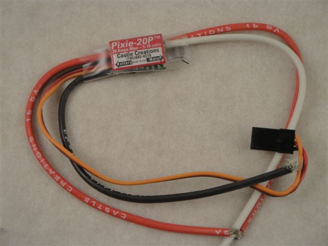 Pixie 20P Regler f�r B�rstenmotoren, 20A,  Multiplex 289014