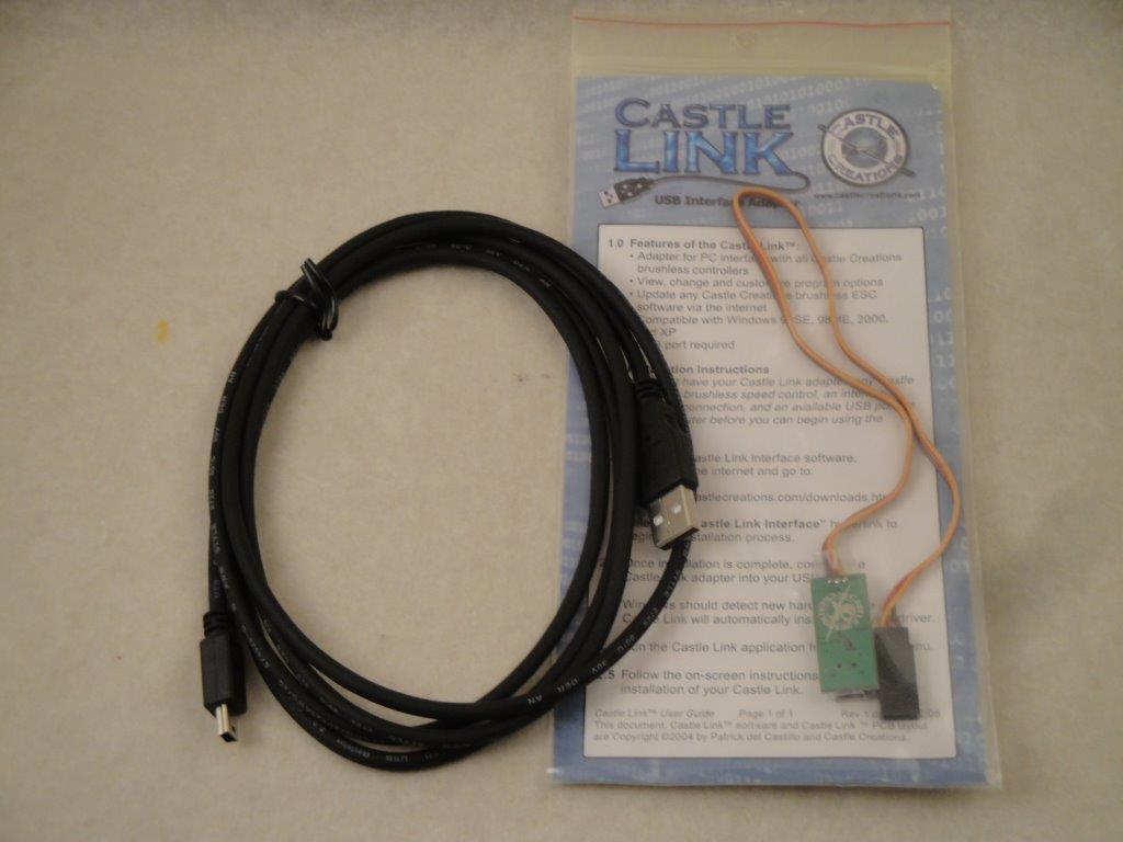 USB-PC-Kabel zum progr v. Castle Regler,  Multiplex 289080