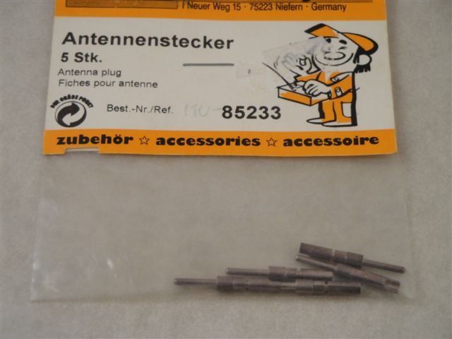 Antennenstecker (MPX) 5 Stk.,  Multiplex 85233
