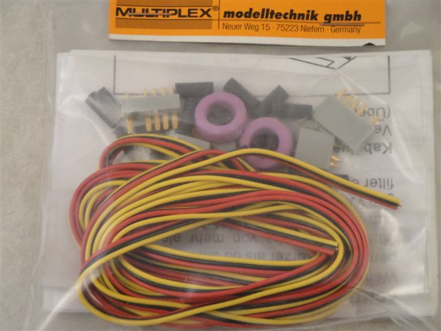 MPX Verlängeungskabel-Bausatz MPX (2 Servos), Multiplex 85255 MPX Verlängeungskabel-Bausatz MPX (2 Servos), Multiplex 85255