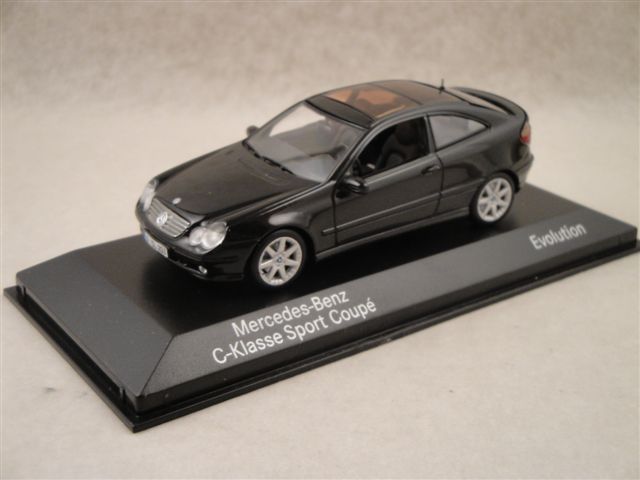 Mercedes Benz C-Klasse Sport-Coupe, schwarz  1:43  Minichamps