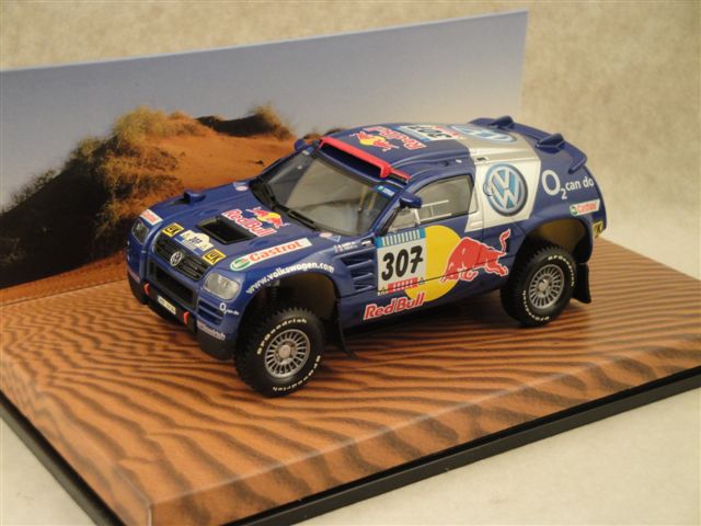 VW Race Touareg "Red Bull" 2005, 307, blau 1:43 Minichamps VW Race Touareg "Red Bull" 2005, 307, blau 1:43 Minichamps