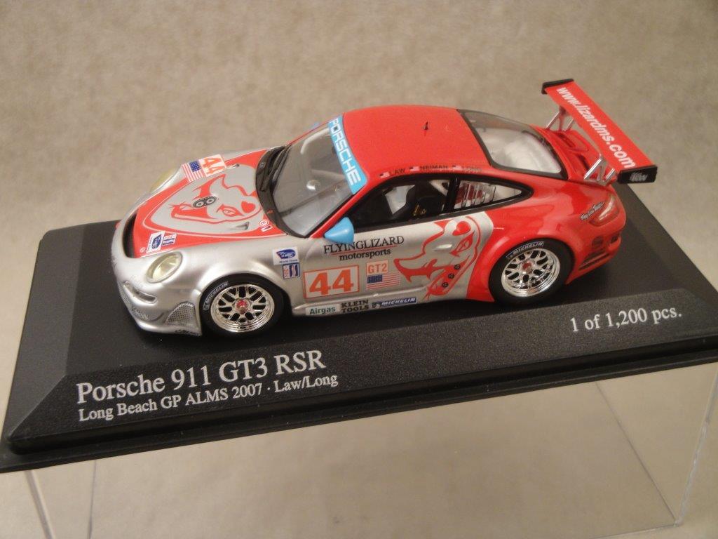 Porsche 911 (997) GT3 RSR #44 ALMS,  1:43  Minichamps 400076444