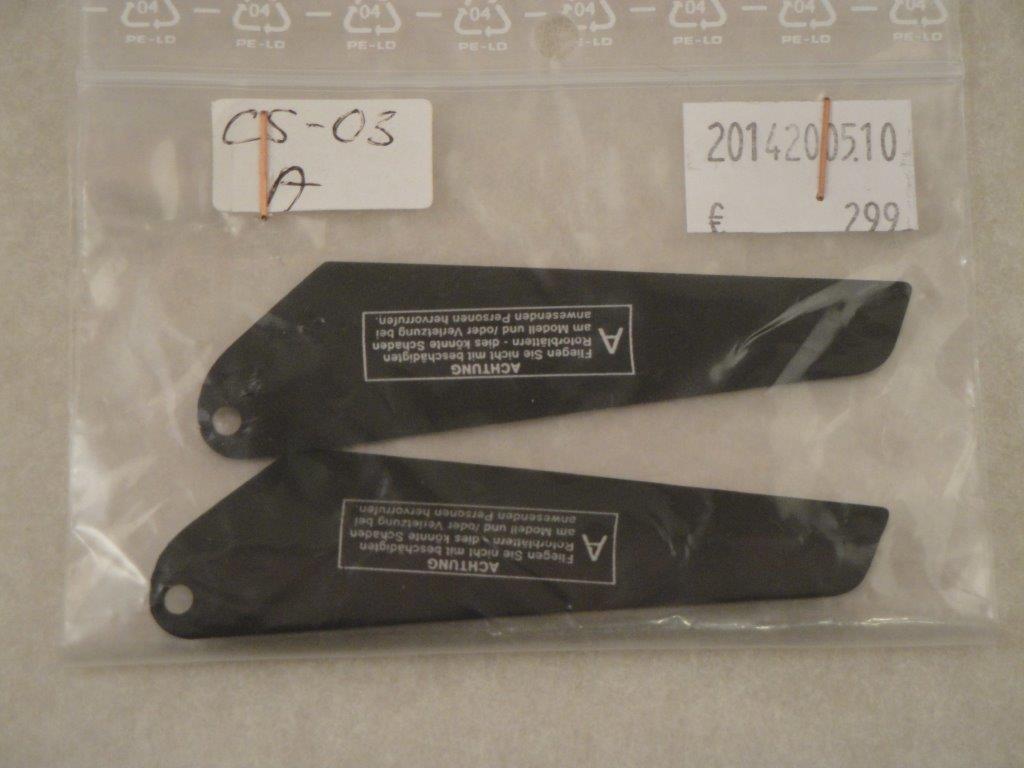 Rotorblätter A schwarz, MonsterTronic CS-03 Rotorblätter A schwarz, MonsterTronic CS-03