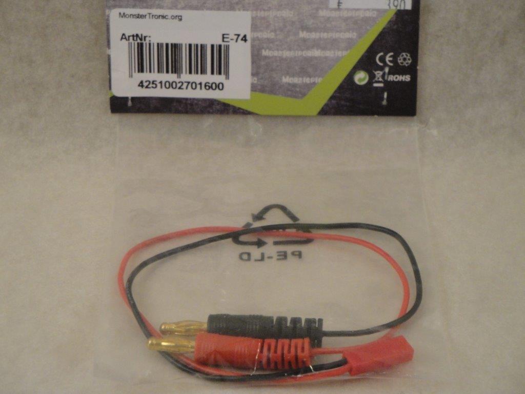 Ladekabel BEC, MonsterTronic E-74 Ladekabel BEC, MonsterTronic E-74