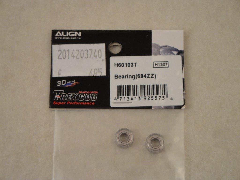 Kugellager 4x9x4mm ZZ 2Stk. Algin, Robbe H60103T Kugellager 4x9x4mm ZZ 2Stk. Algin, Robbe H60103T