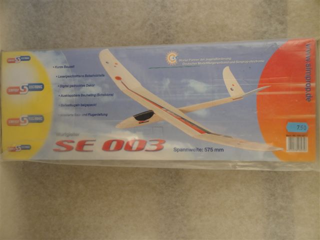 SE 003 Balsa-Freiflugmodell 575mm, Simprop 0300217