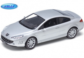 Peugeot 407, silber   1:18 Welly 12567W