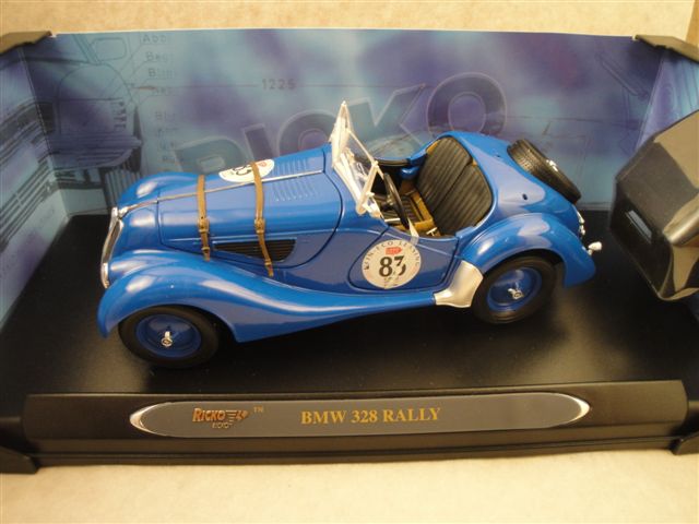 BMW 328 36er Roadster, blau Rallye  1:18  Ricko 32133