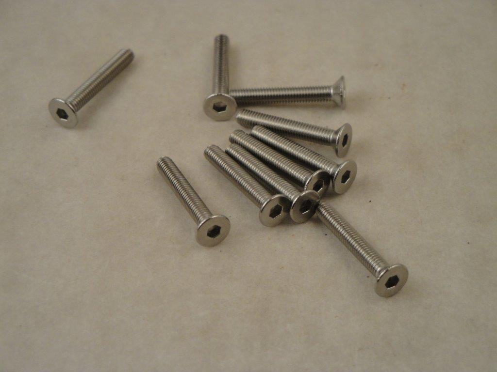 Innensechskantschrauben M3x20mm, Edelstahl, Senkkopf (10Stk.),