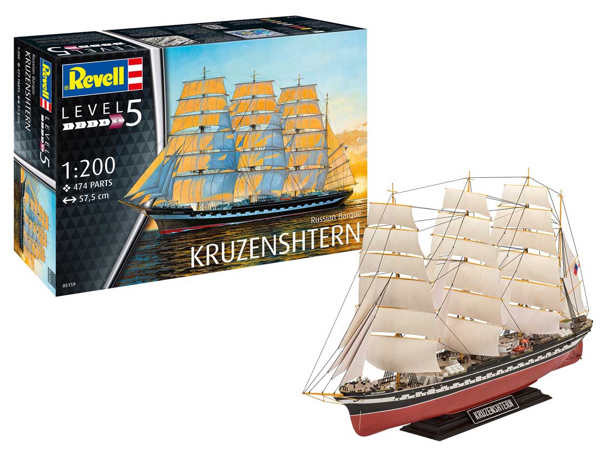 Russian Barque KRUZENSHTERN  1:200 Revell 05159