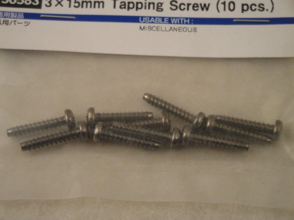 Schneidschrauben  3x15mm (5 Stk.), Tamiya 50581