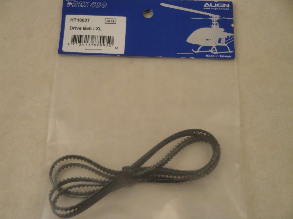 Zahnriemen f�r Heckrotor 397Z T-Rex 450 Align, Robbe HT1003T