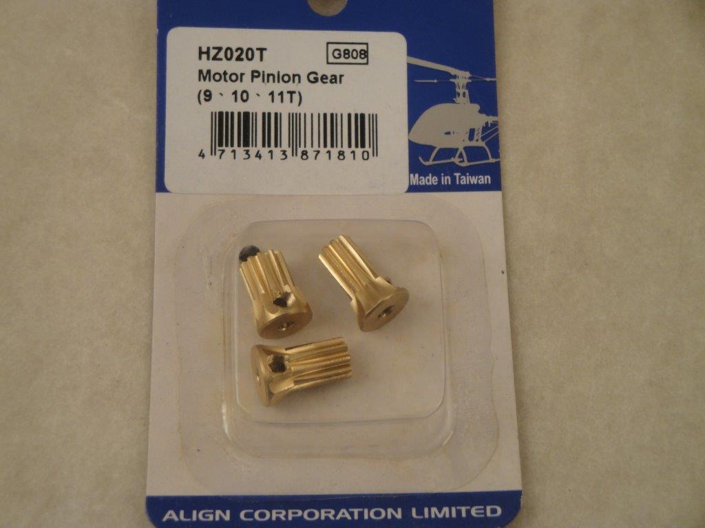 Ritzelsatz (9/10/11 Z) Set T-Rex 450 Align, Robbe HZ020T